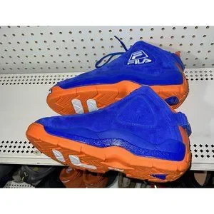 FILA Grant Hill 2 Knicks Mens Suede Basketball Shoes Size 9.5 Blue Orange FILA Grant Hill 2 Knicks Mens Suede Basketball Shoes Size  main image 4